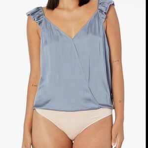 PAIGE Lavender Ruffle Sleeve Bodysuit